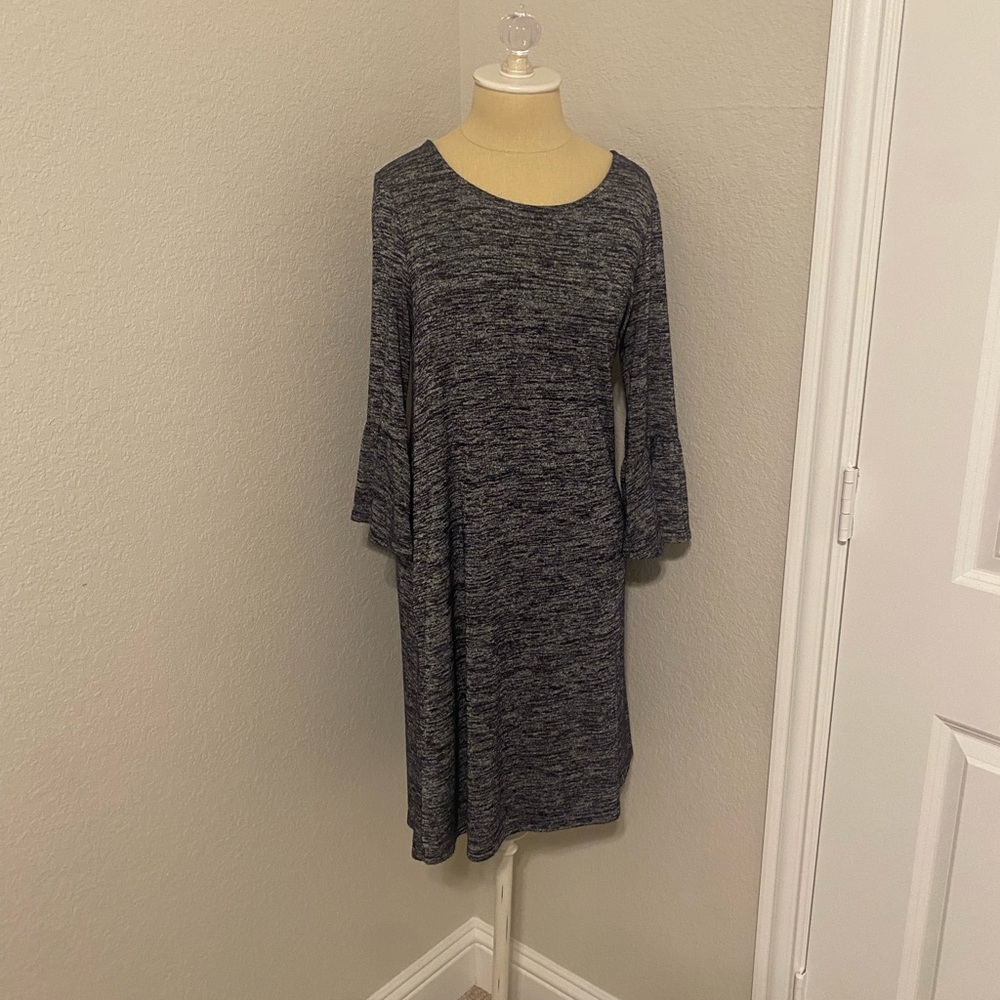 Gap Navy Flared Sleeve Navy Dress